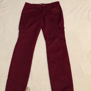 Pants, with front zippers and side pockets